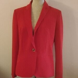 Tommy Hilfiger Vibrant Red Women's Blazer